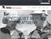 Tablet Screenshot of delta-heat-services.com